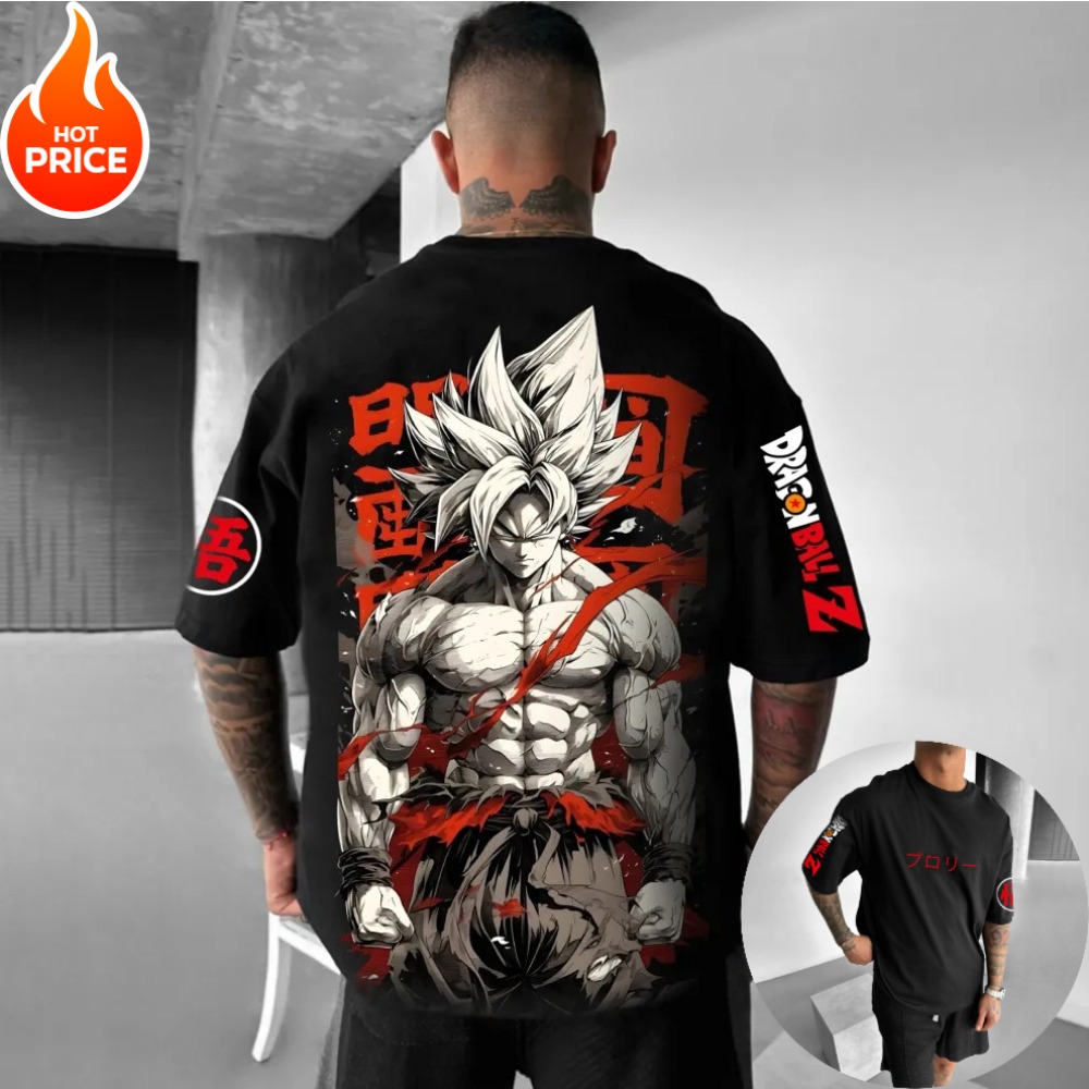 Tee Ball Set - サイヤ人孫悟空アニメドラゴンボール原宿男性夏 Tシャツ 2026 綿レトロストリート女性カジュアルルーズ半袖ユニセックス