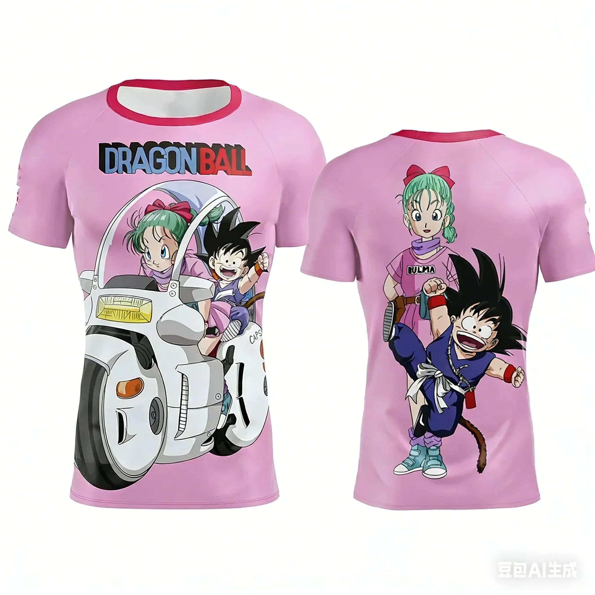 Tee Ball Set - 2026ドラゴンボール特別版悟空アニメ版プリント大人子供用Tシャツ夏速乾3DプリントTシャツ