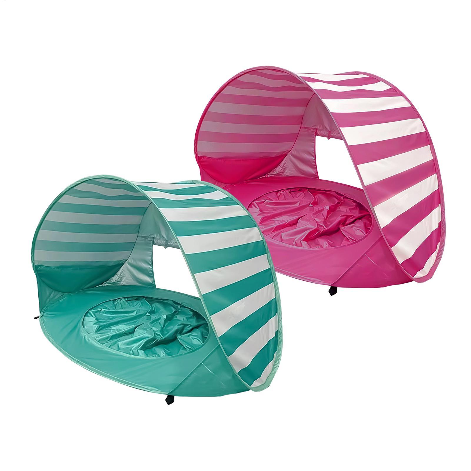 Kids Outdoor Tent - 子供用ビーチテント UV保護機能付き 折りたたみ式 ミニプール付き 屋外シェードテント 休暇