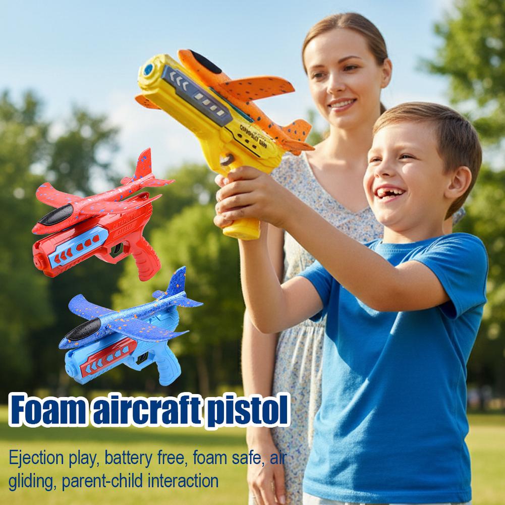 Kids Outdoor Games - 飛行玩具 子供用ギフト 子供用射出飛行機玩具 フォーム航空機グライダー 親子屋外ゲーム玩具 フォームシューティング