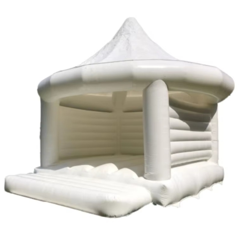 Kids Outdoor Games - 子供用インフレータブルホワイトウェディングバウンスハウス屋外玩具、子供用インフレータブルキャッスル、キッズゲームイベント用品、バブルサッカーボール