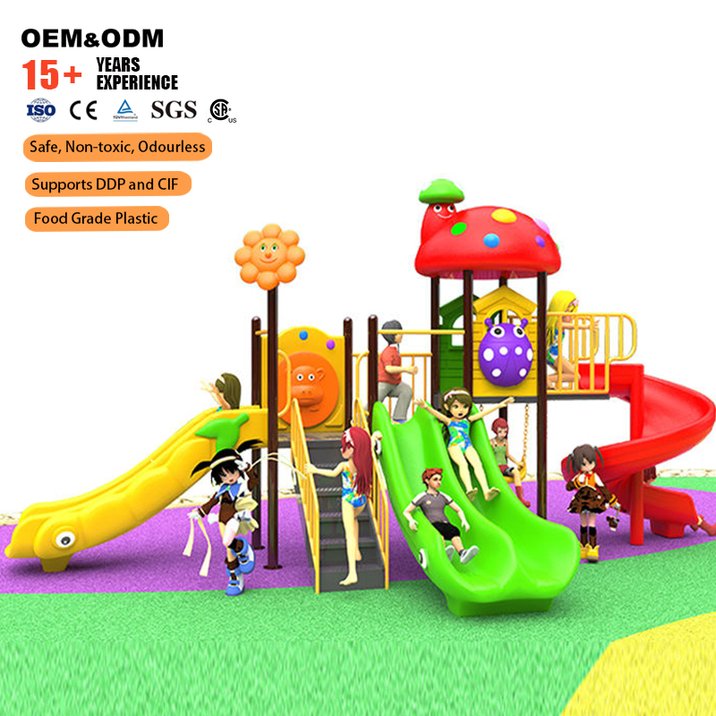Kids Outdoor Swing Set With Slide - 多機能屋外遊具 子供用滑り台とブランコセット 幼稚園の遊び場やプレイハウス用