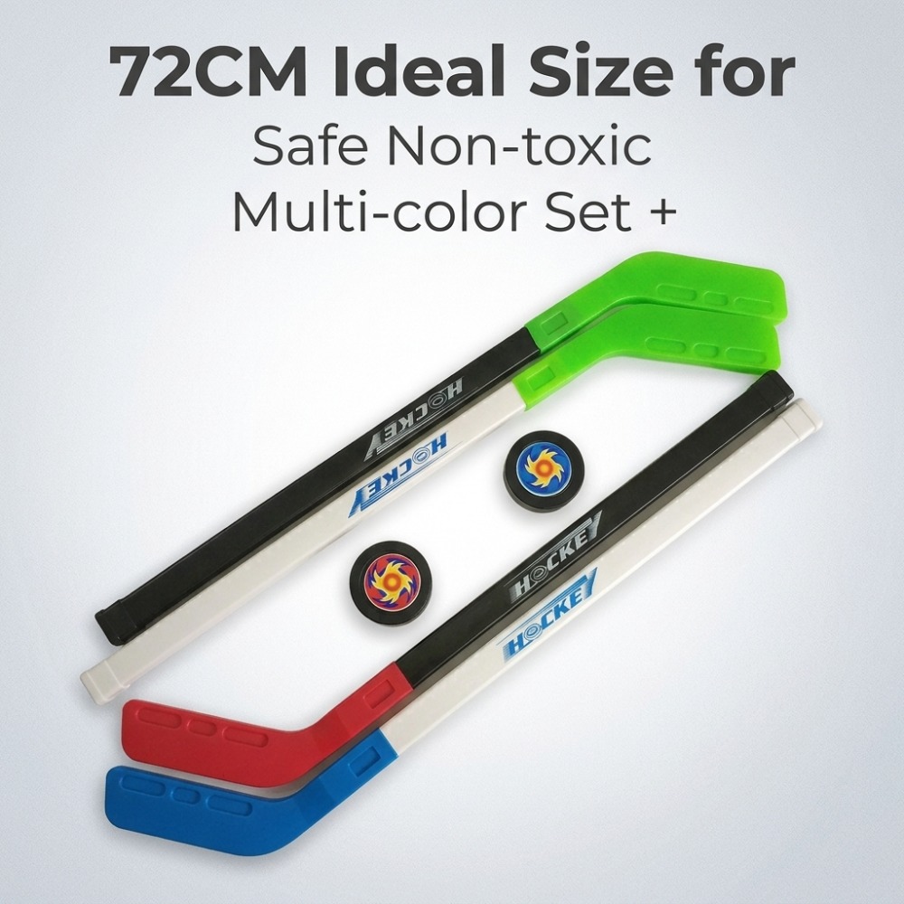 Kids Outdoor Hockey Sticks - 子供用おもちゃのホッケーポールゲーム、アイスホッケー、72CMプラスチック製ホッケースティック、子供用屋外スポーツ用おもちゃのホッケースティック
