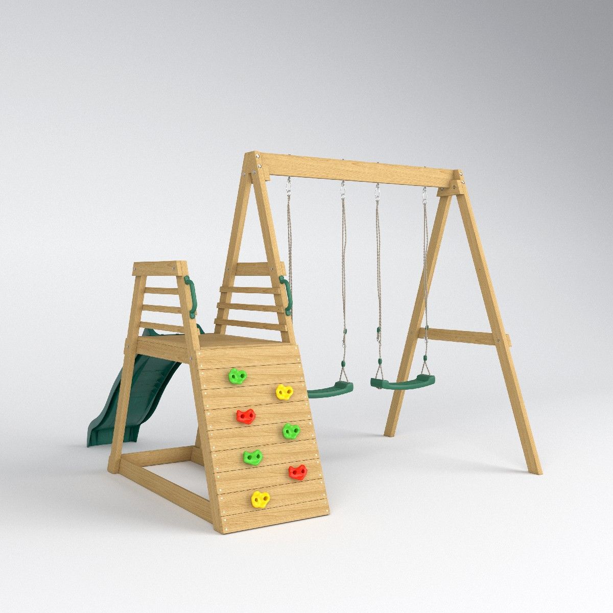 Kids Outdoor Swing Set With Slide - 2026年 ジャングルジム スライド スイング ガーデン キッズ