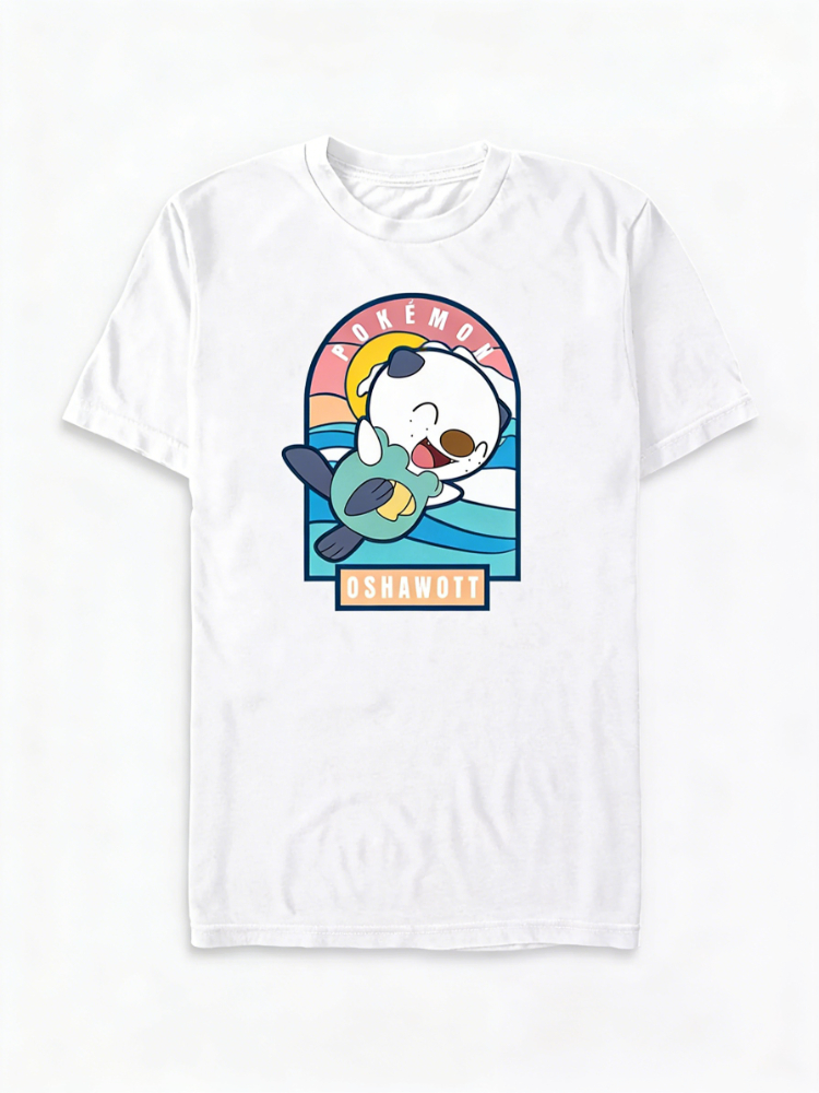 Tee Ball Set - 2026 新しい Oshawott サンファンビッググラフィックプリントレトロファッション春メンズ半袖親子ゆったり快適な T シャツ