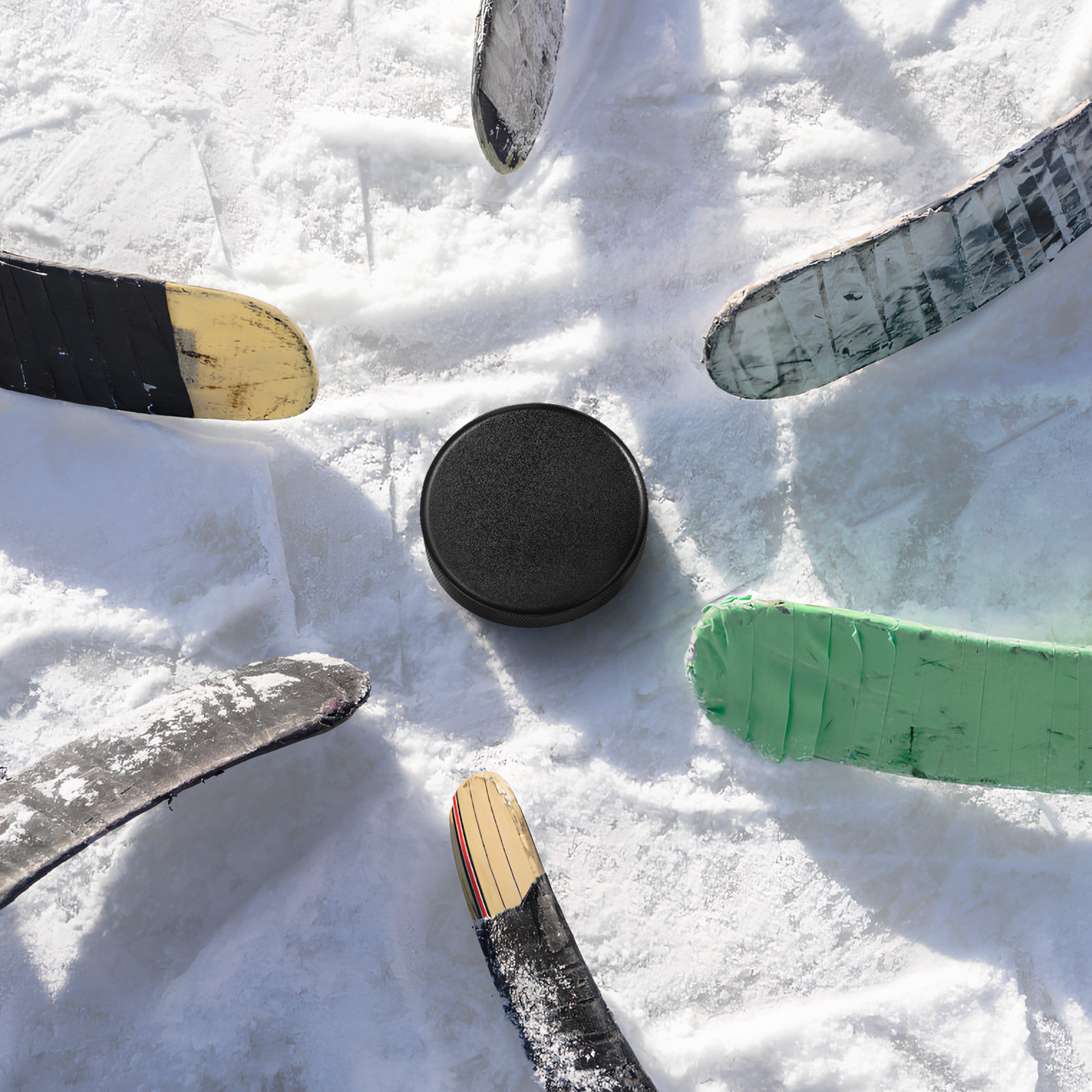 Kids Outdoor Hockey Sticks - 6個入り多用途フォーム製アイスホッケーパック 軽量で子供や初心者にも安全 室内・屋外ホッケートレーニング用 パス・スティックコントロール