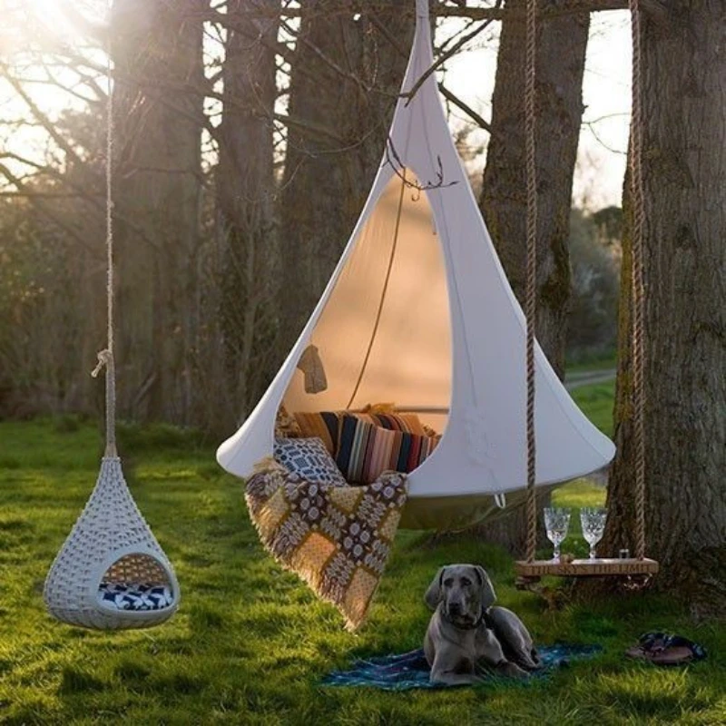 Kids Outdoor Tent - 子供スイング屋外ガーデンキャンプハンモックツリーテント子供椅子おもちゃの部屋ジムフィットネス天井吊りソファベッド遊び場 100 センチメートル