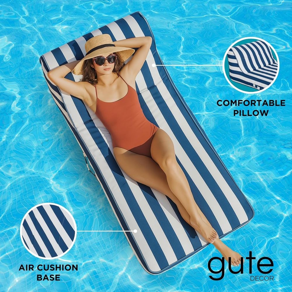 布張りのスタイリッシュなプール用フロートラウンジャー、大型フ - Kids Outdoor Lounger Chair のレビューと価格