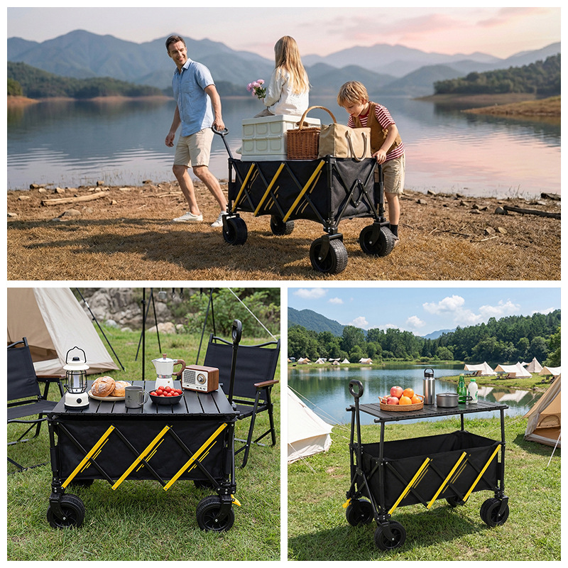 Wowo多機能四輪折りたたみ式キャンプワゴン子供用リクライニ - Kids Outdoor Bench Table のレビューと価格