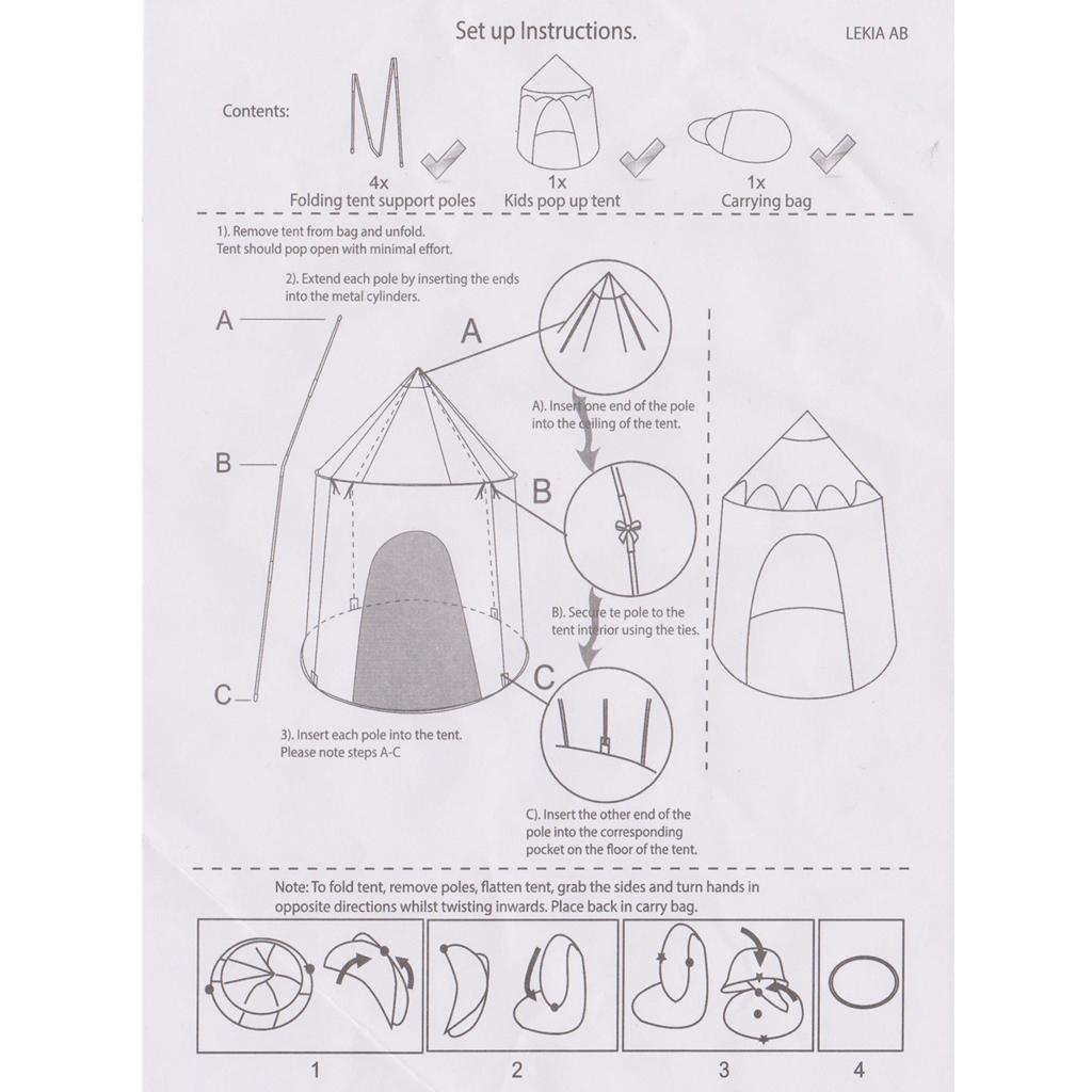 子供用テントおもちゃ ポップアップキャッスル プレイハウス  - Kids Outdoor Tent のレビューと価格