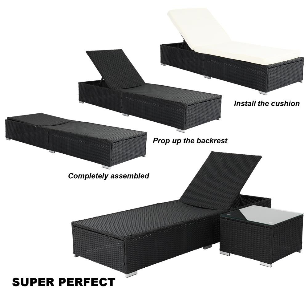 庭用パティオ家具 調節可能なPEラタン製ウィッカーチェア ラ - Kids Outdoor Lounger Chair のレビューと価格