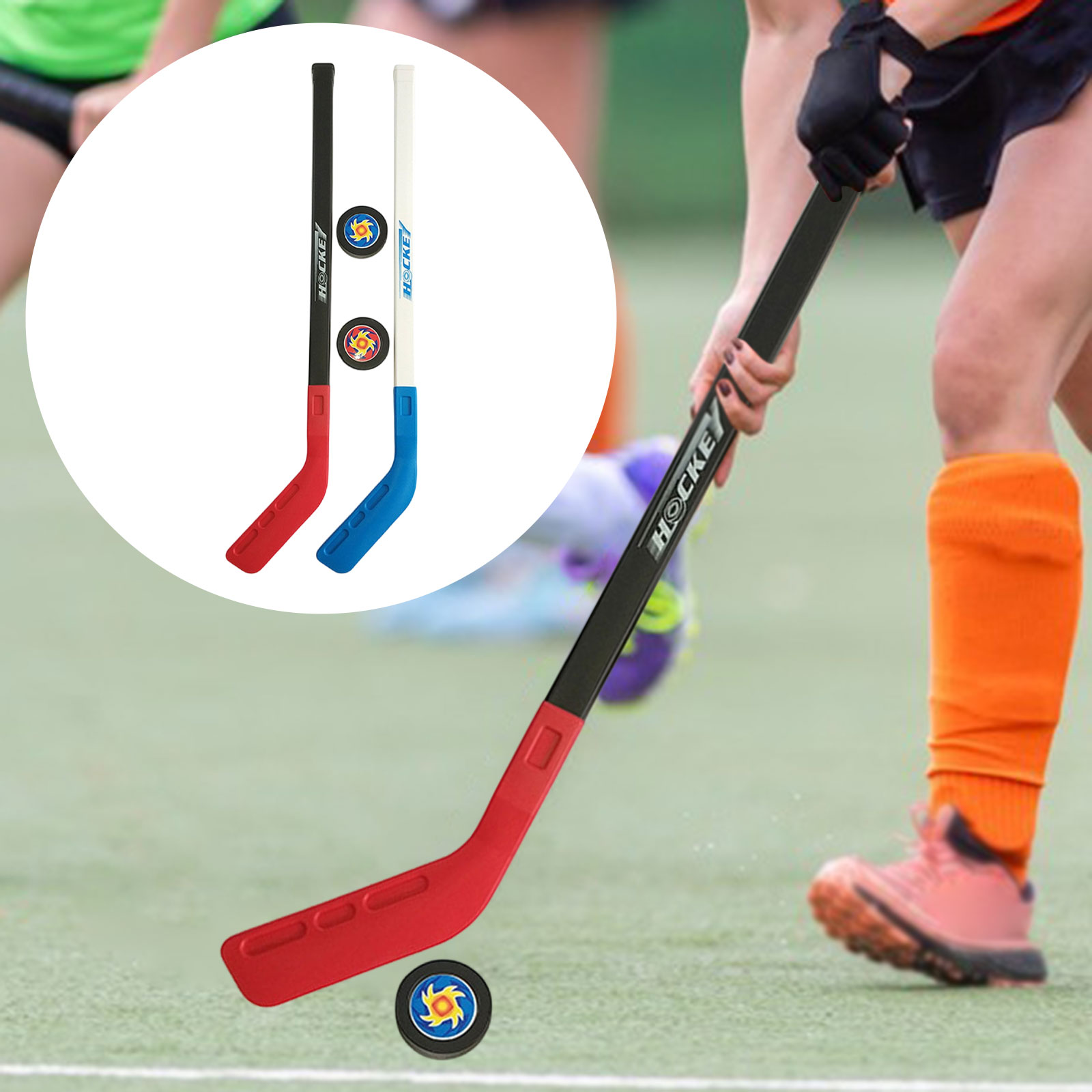 キッズホッケー スティックとボールセット、屋内屋外スポーツト - Kids Outdoor Hockey Sticks のレビューと価格