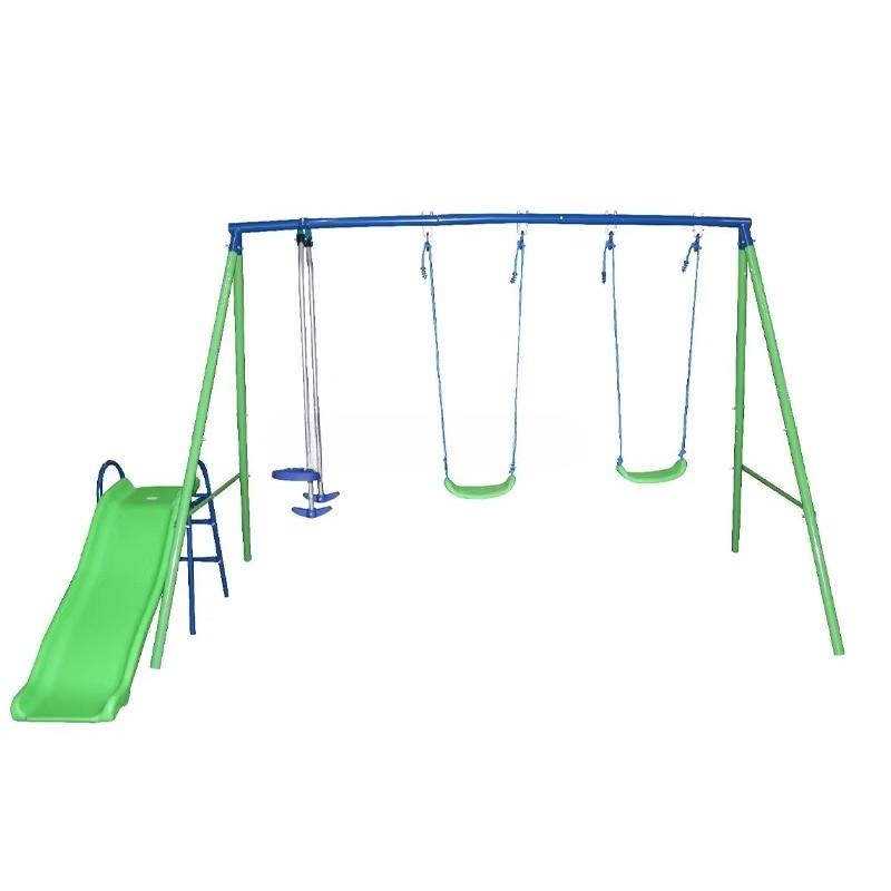 ブランコと滑り台セット 屋外用子供用遊具 裏庭用滑り台とブラ - Kids Outdoor Swing Set With Slide のレビューと価格