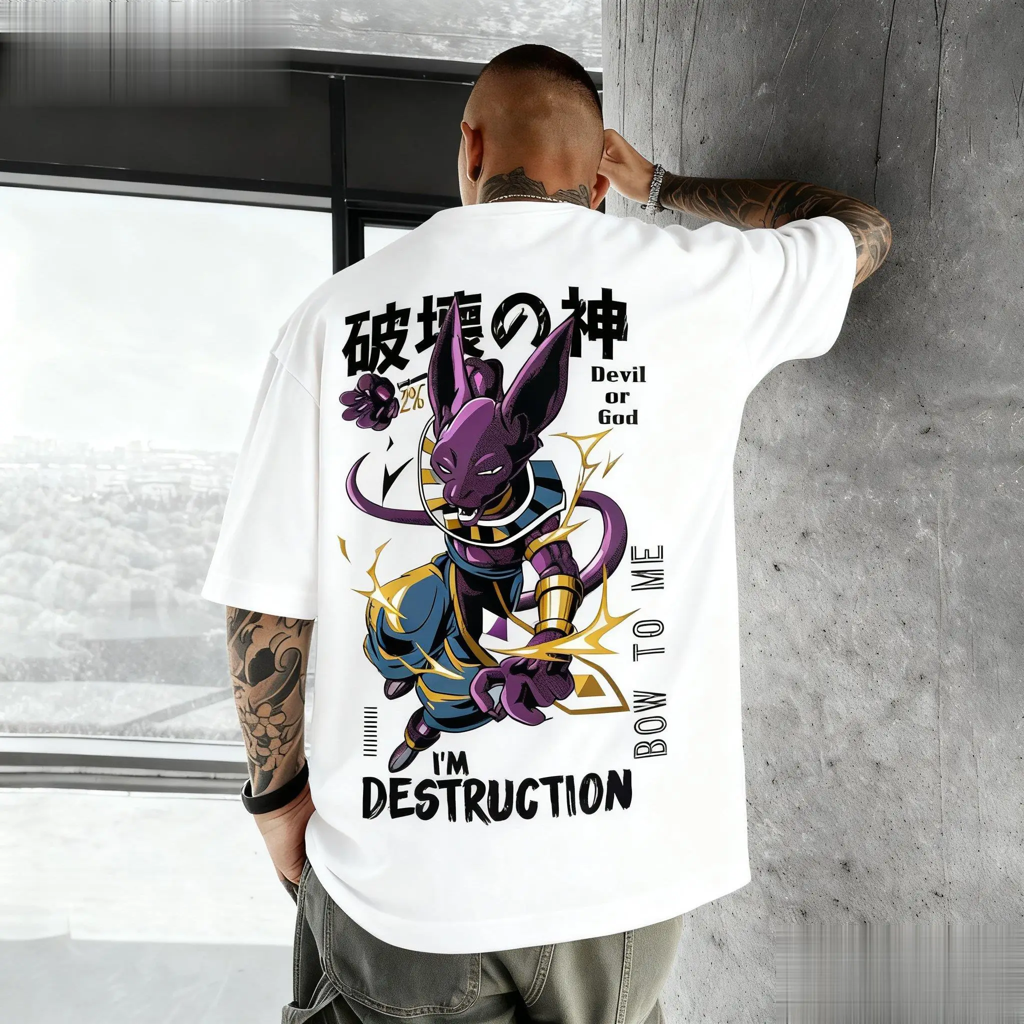 ドラゴンボールビルアニメグラフィック Tシャツ男性女性綿半袖 - Tee Ball Set のレビューと価格