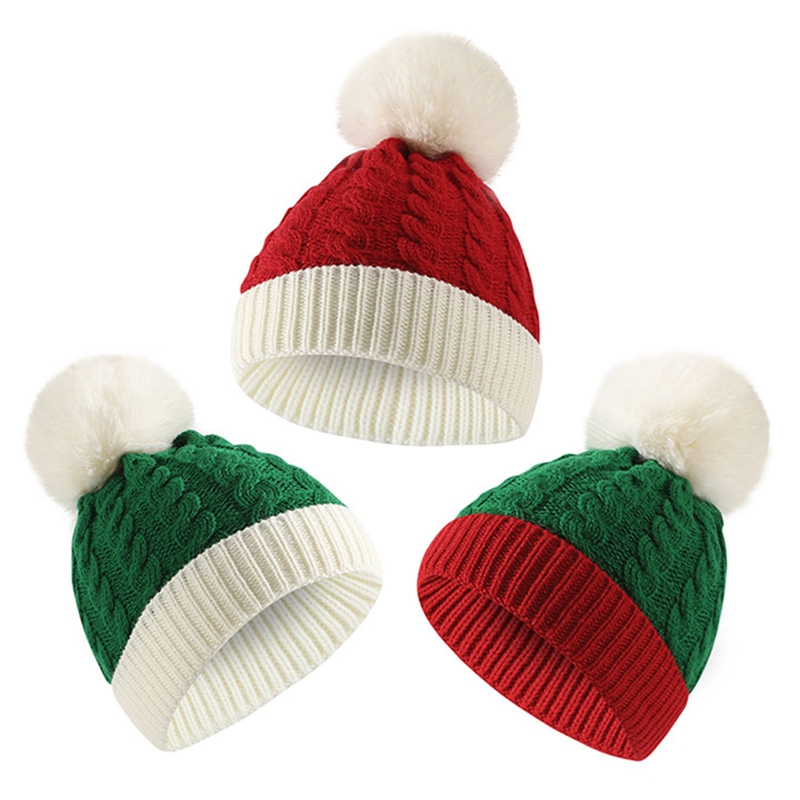 大人子供クリスマスサンタウール帽子冬暖かいかぎ針編みビーニー - Kids Outdoor Xmas Gifts のレビューと価格