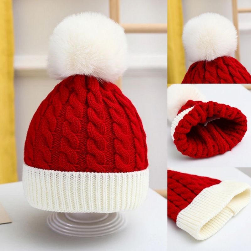 大人子供クリスマスサンタウール帽子冬暖かいかぎ針編みビーニー - Kids Outdoor Xmas Gifts のレビューと価格