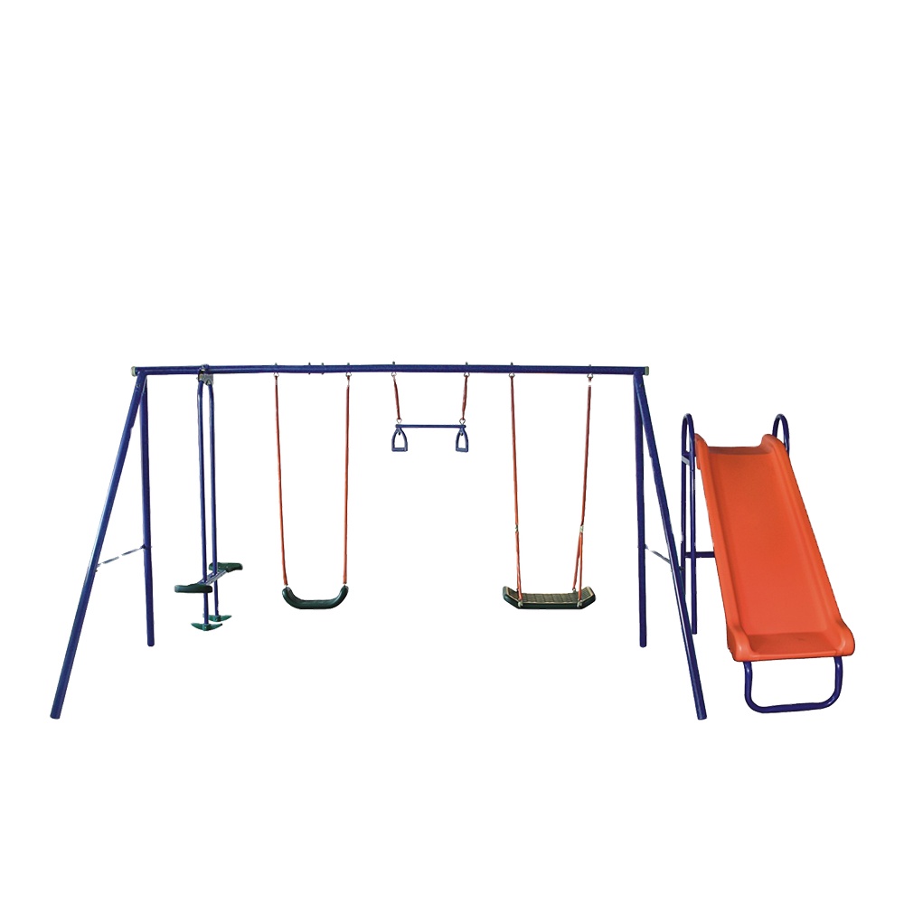 卸売格安6ステーション屋外ガーデンキッズダブルシート遊具スイ - Kids Outdoor Swing Set With Slide のレビューと価格