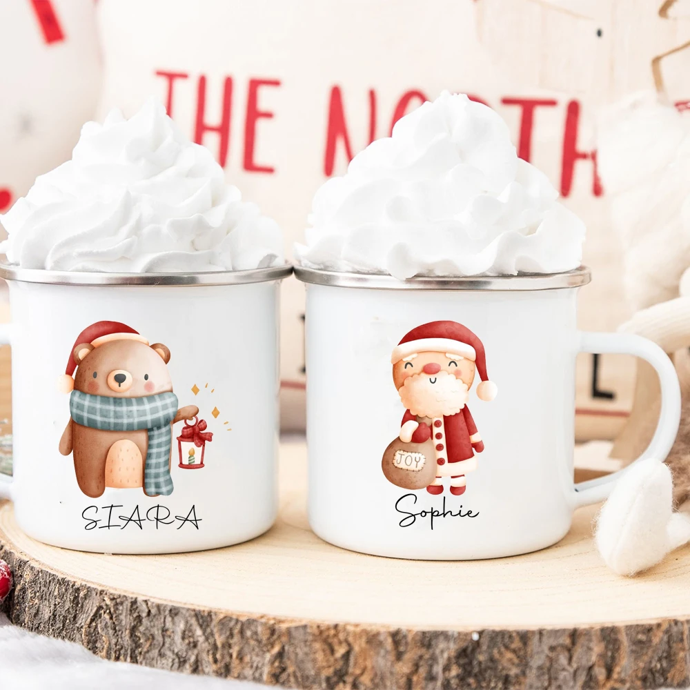 子供のためのパーソナライズされたエナメルマグ,ホットチョコレ - Kids Outdoor Xmas Gifts のレビューと価格