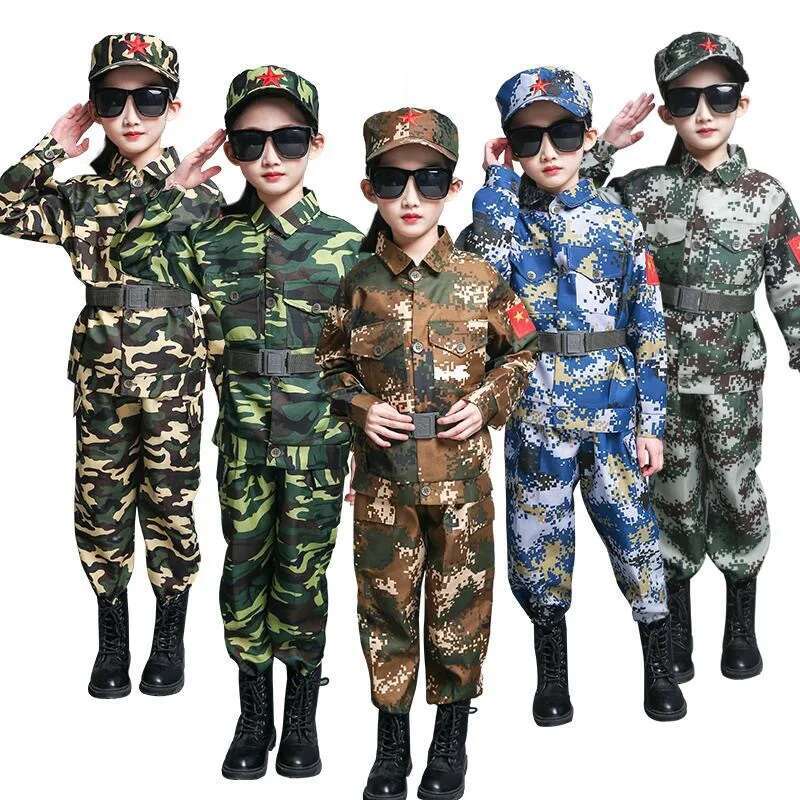 男の子女の子軍事訓練服子供戦闘戦術迷彩サマーキャンプパーティ - Kids Outdoor Ninja Warrior Course のレビューと価格