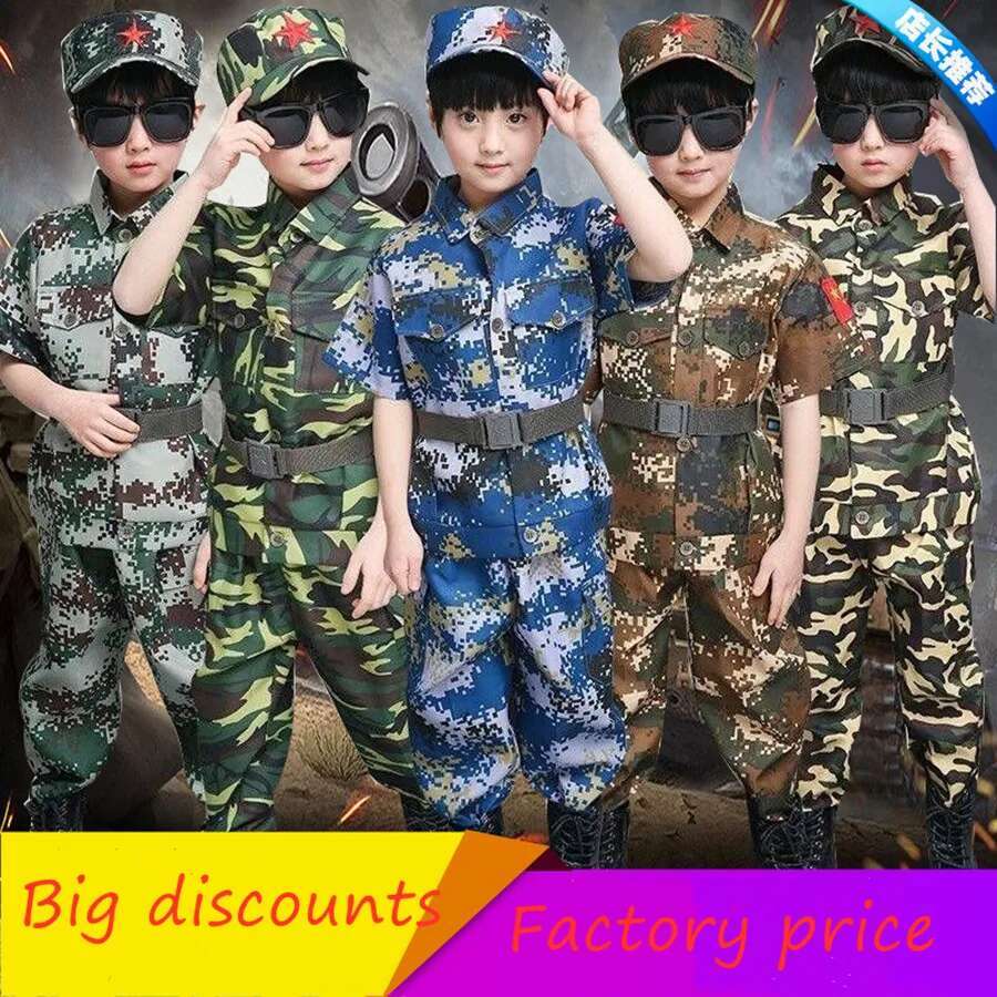 男の子女の子軍事訓練服子供戦闘戦術迷彩サマーキャンプパーティ - Kids Outdoor Ninja Warrior Course のレビューと価格