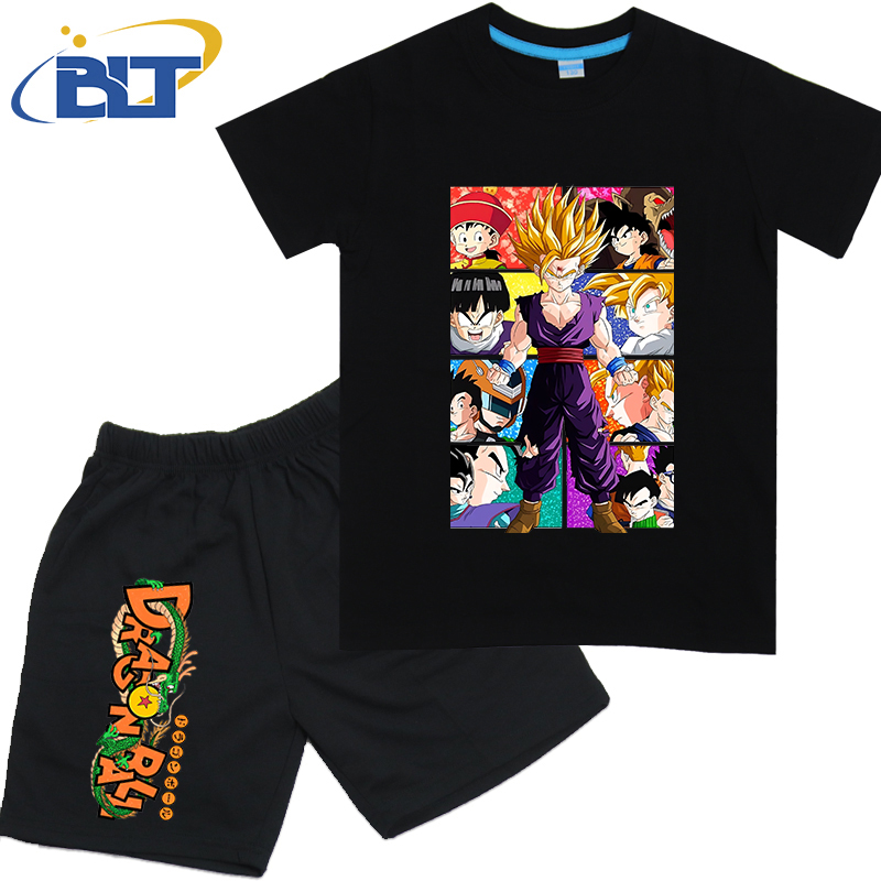 ドラゴンボール孫悟空アニメ Tシャツセット子供綿半袖ショーツ - Tee Ball Set のレビューと価格