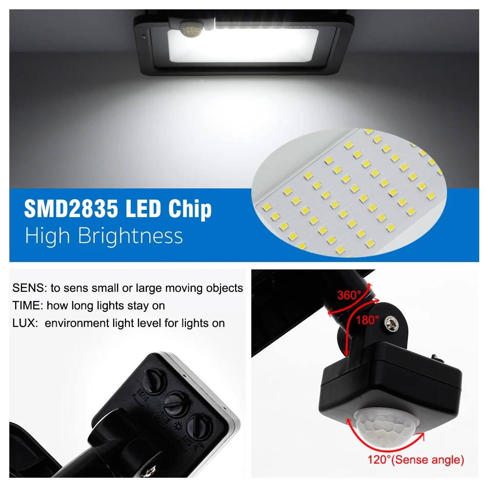 LED 投光器 PIR モーションセンサー屋外 LED スポ - Balance Beam Outdoor のレビューと価格