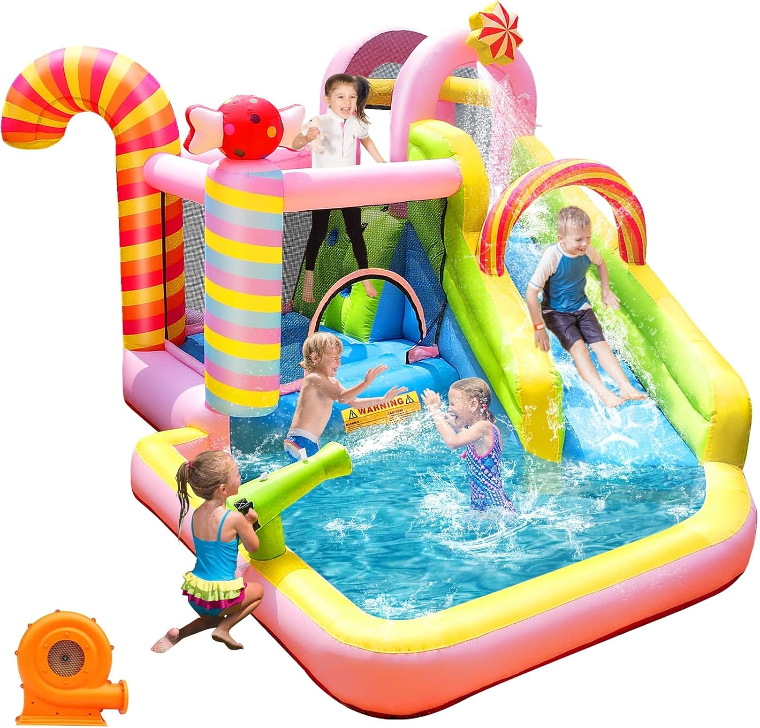 子供用インフレータブルウォータースライドバウンスハウス、6i - Kids Outdoor Inflatable のレビューと価格