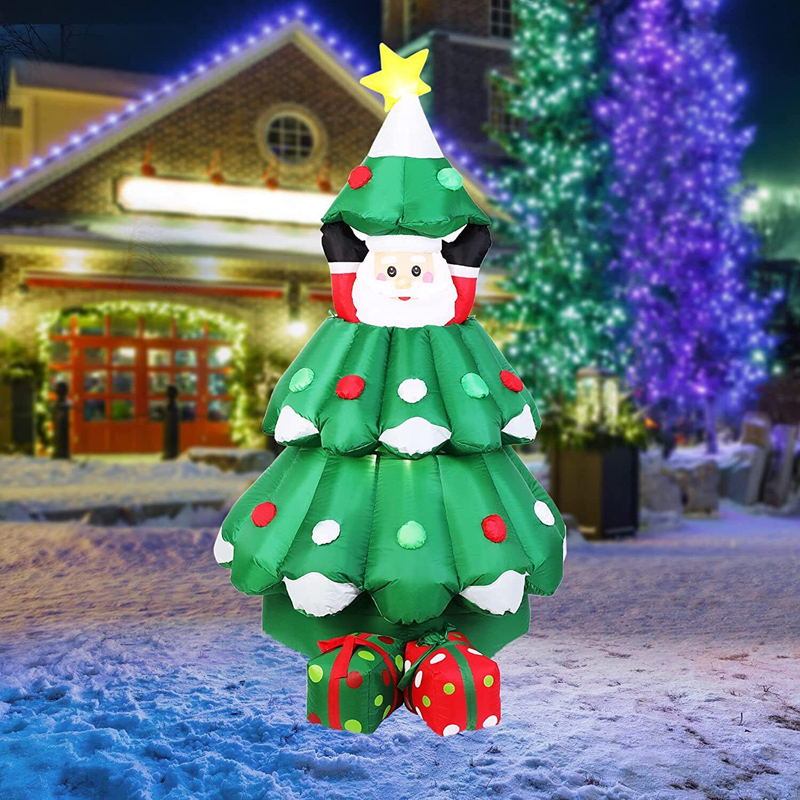 子供のための木の形をしたインフレータブルクリスマスの装飾,木 - Kids Outdoor Xmas Gifts のレビューと価格