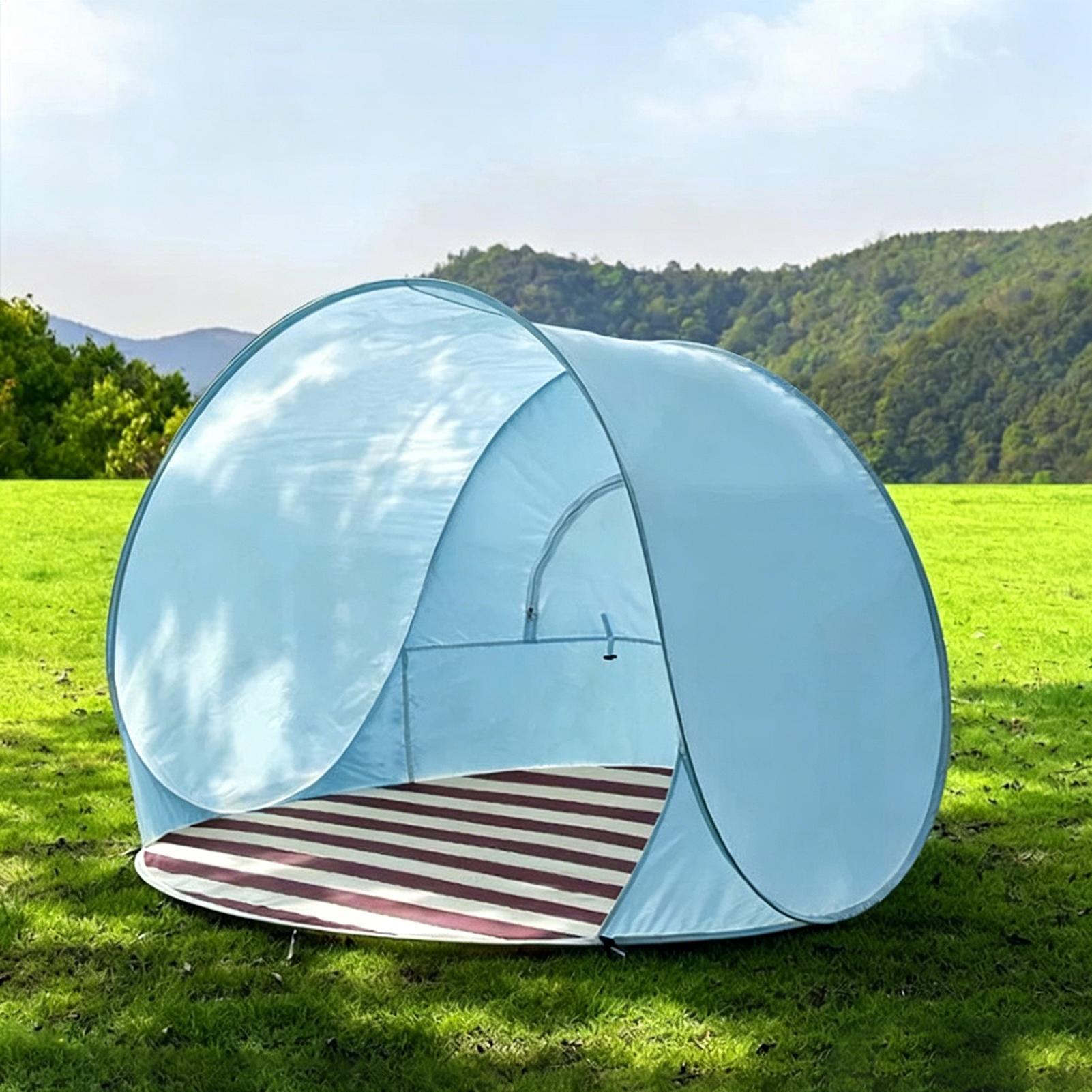 屋外ポータブルキャンプワンクリックオープンテント大空間日よけ - Kids Outdoor Tent のレビューと価格