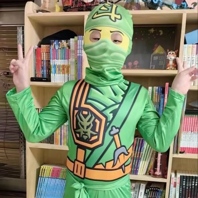 脚忍者コスプレスーパーヒーロージャンプスーツスーツアニメ忍者 - Kids Outdoor Ninja Warrior Course のレビューと価格