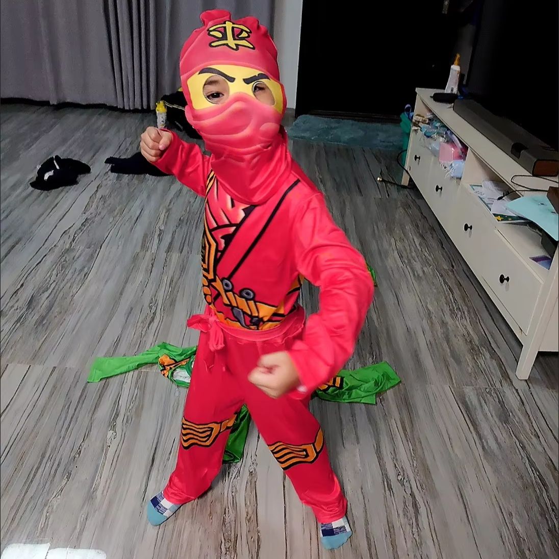 脚忍者コスプレスーパーヒーロージャンプスーツスーツアニメ忍者 - Kids Outdoor Ninja Warrior Course のレビューと価格