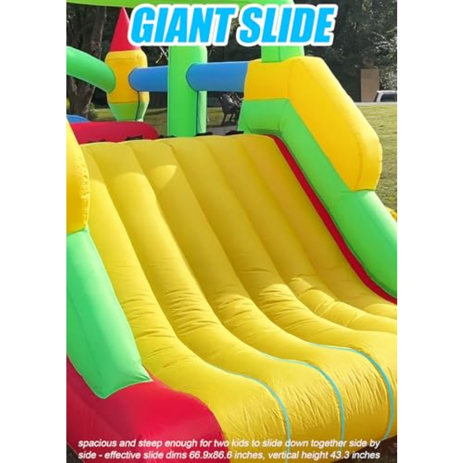 裏庭用屋外インフレータブルバウンスハウス障害物コース、3～6 - Kids Outdoor Inflatable のレビューと価格