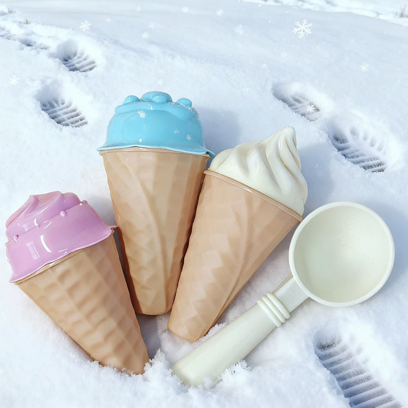 子供用アイスクリームコーン型砂遊びおもちゃセット、夏のビーチ - Kids Outdoor Clubhouse のレビューと価格