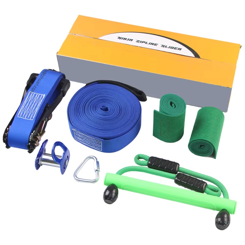 キッズ忍者ウォリアー障害物コース – 滑り止めスラックライン - Kids Outdoor Ninja Set のレビューと価格