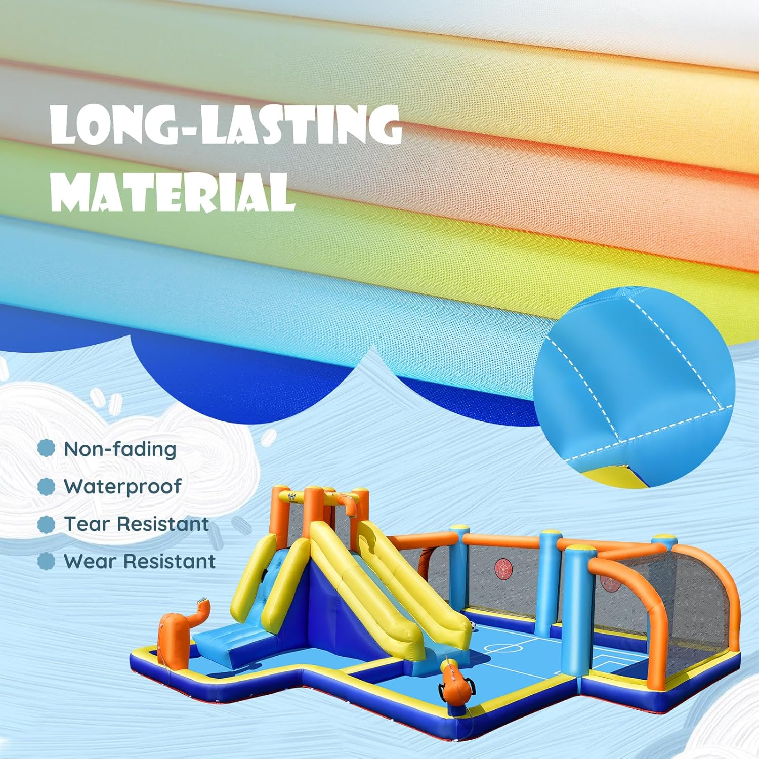 巨大なインフレータブルウォータースライドバウンスハウス（サッ - Kids Outdoor Inflatable のレビューと価格