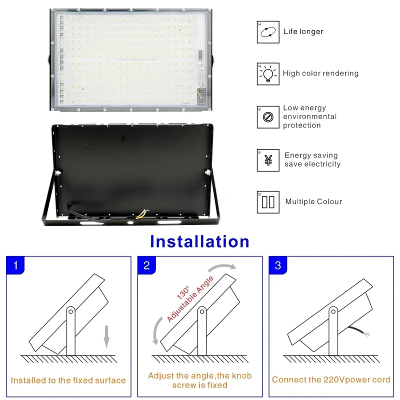 110V 220V Led フラッドライト 50 ワット 1 - Balance Beam Outdoor のレビューと価格