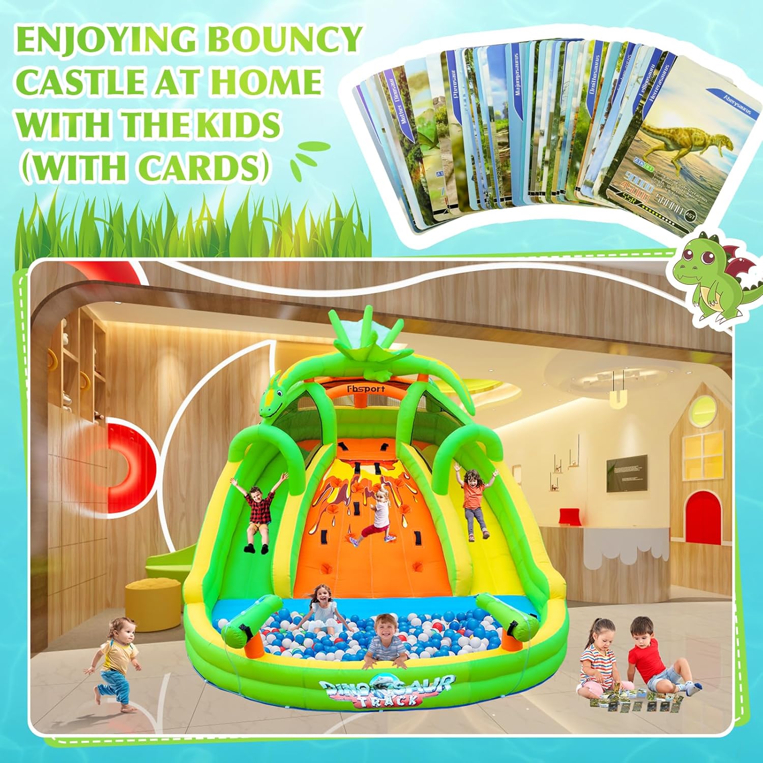 子供用インフレータブルバウンスハウス（滑り台、クライミングウ - Kids Outdoor Inflatable のレビューと価格
