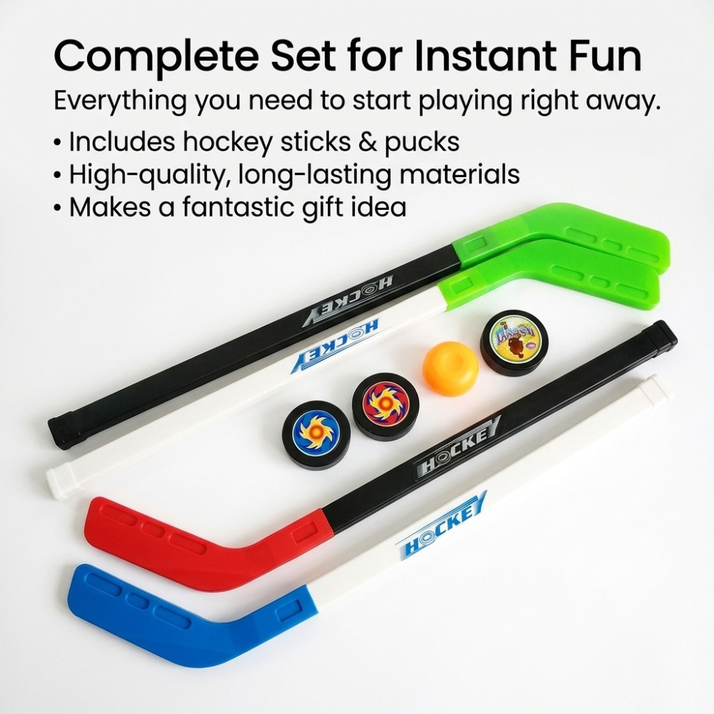 子供用おもちゃのホッケーポールゲーム、アイスホッケー、72C - Kids Outdoor Hockey Sticks のレビューと価格