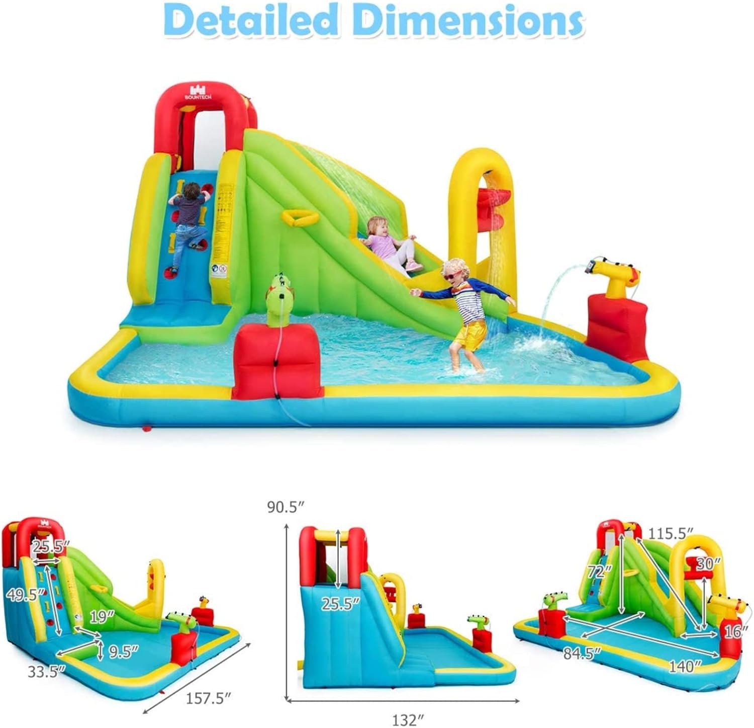 巨大なインフレータブルウォーターパーク遊具 - 子供用ブロウ - Kids Outdoor Inflatable のレビューと価格