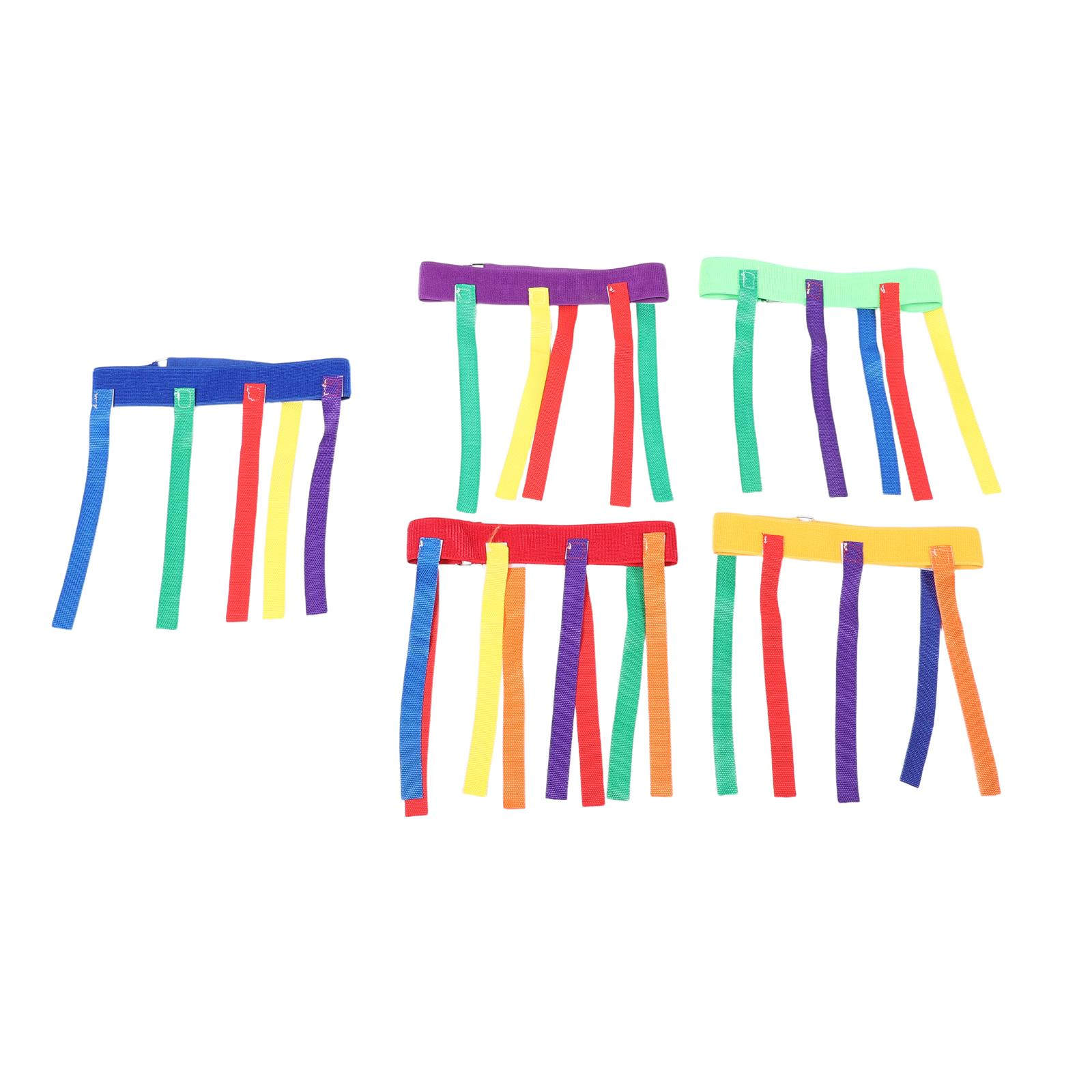 5個入りキッズフラッグフットボールベルト、伸縮性のあるテール - Kids Outdoor Games のレビューと価格
