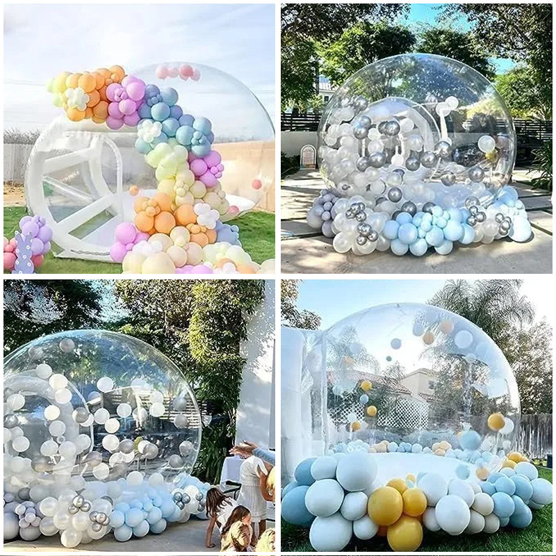 ​ 送風機付き透明PVC屋外ドーム型インフレータブルバブルハ - Kids Outdoor Tent のレビューと価格