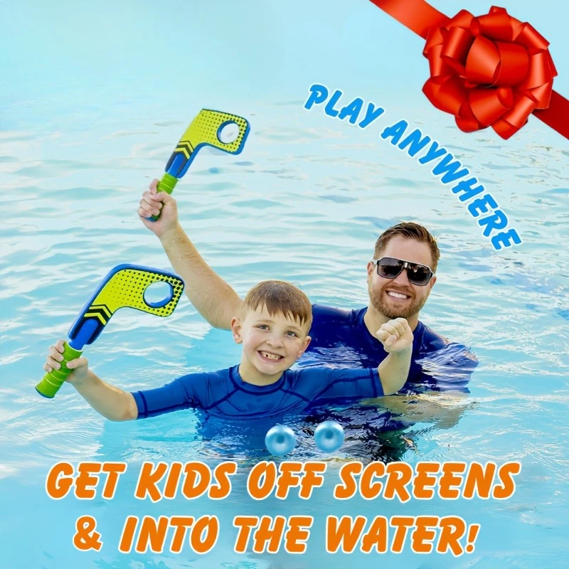楽しいミニホッケーのスティックゲーム。プール、ビーチ、屋外で - Kids Outdoor Hockey Sticks のレビューと価格
