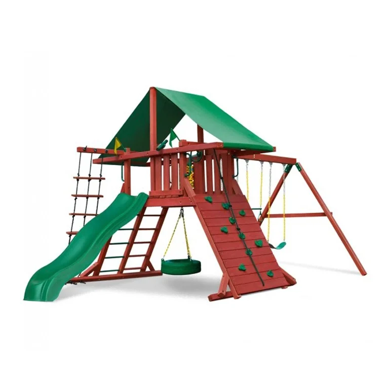 2026年製 屋外木製小型遊具セット スライドとブランコ付き - Kids Outdoor Swing Set With Slide のレビューと価格