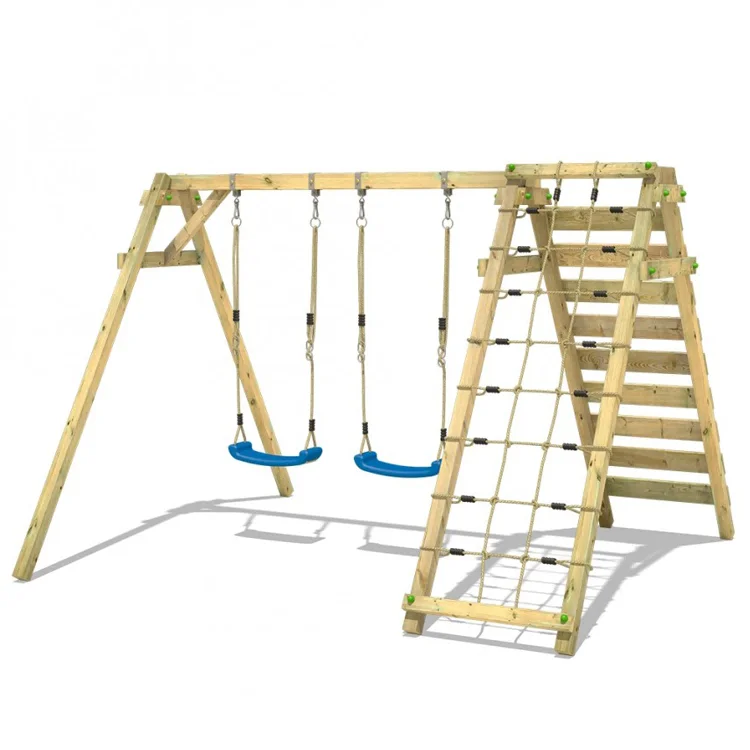 2026年製 屋外木製小型遊具セット スライドとブランコ付き - Kids Outdoor Swing Set With Slide のレビューと価格