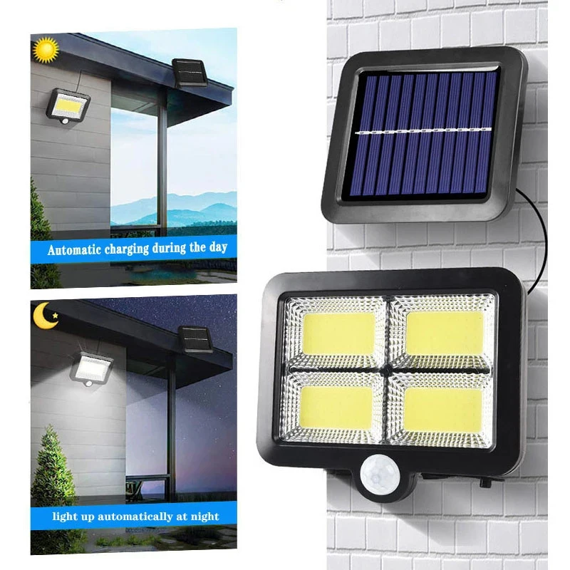 LEDソーラー式分割壁掛けランプ 屋外防水 人感センサー 3 - Balance Beam Outdoor のレビューと価格