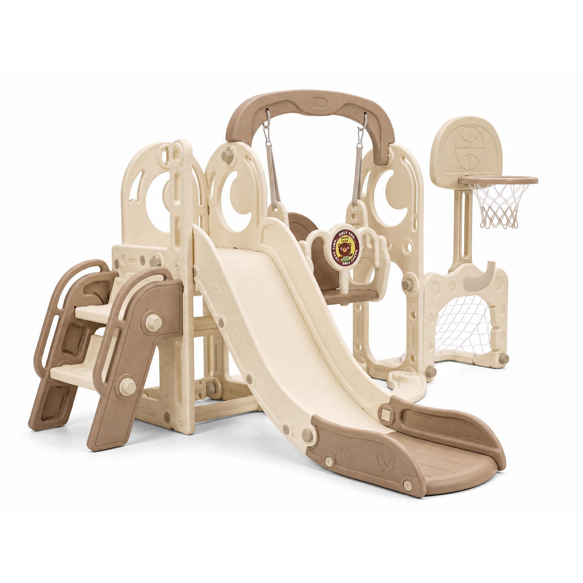 7 in 1 キッズスライド＆スイングセット 幼児用プレイグ - Kids Outdoor Swing Set With Slide のレビューと価格