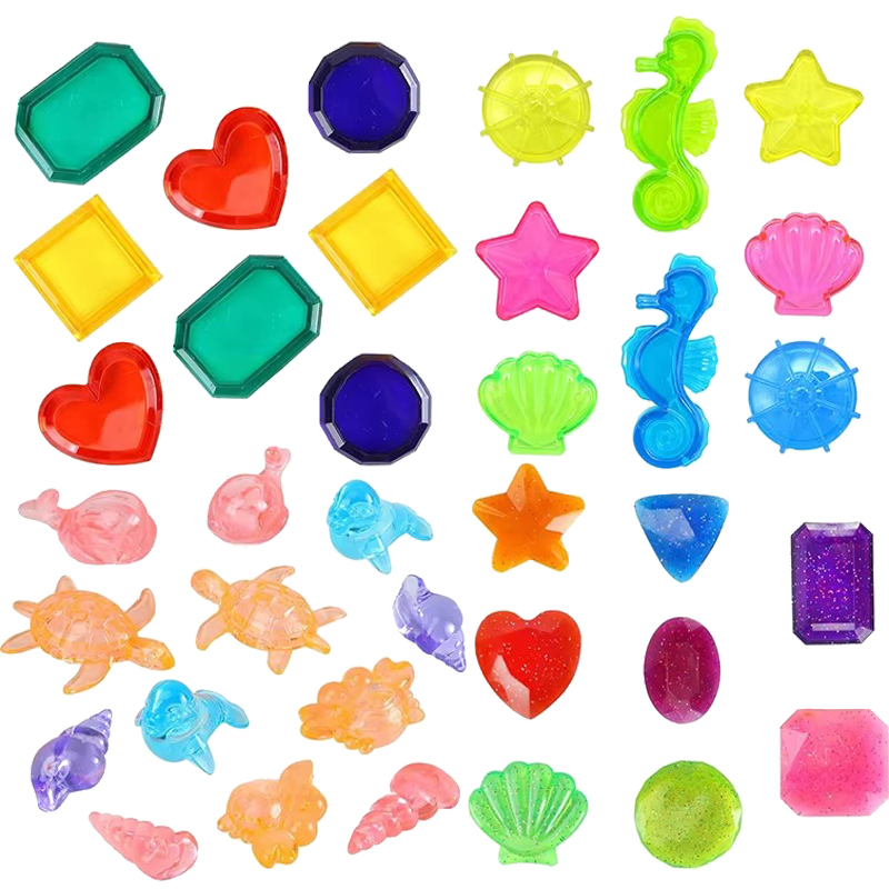 子供用カラープラスチック宝石おもちゃダイビングゲームプールア - Kids Outdoor Clubhouse のレビューと価格