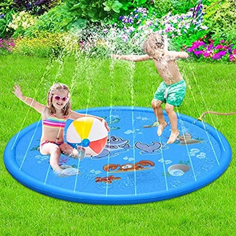 100/170cm キッズインフレータブルウォータースプラッ - Kids Outdoor Clubhouse のレビューと価格
