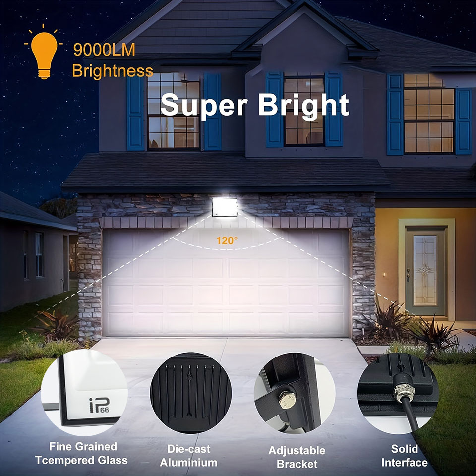 Led フラッドライト IP66 防水 100 ワット 20 - Balance Beam Outdoor のレビューと価格