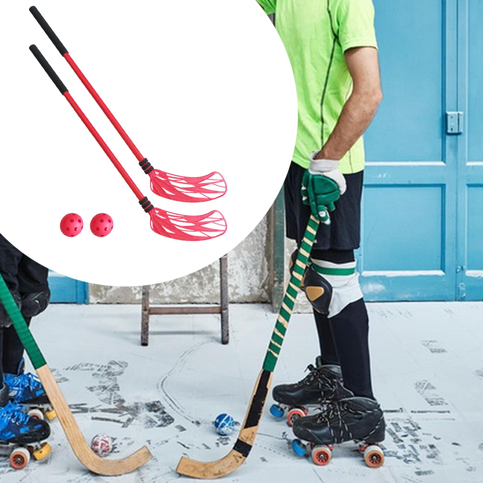 子供用ホッケーゲームスターターセット プラスチック製37.4 - Kids Outdoor Hockey Sticks のレビューと価格